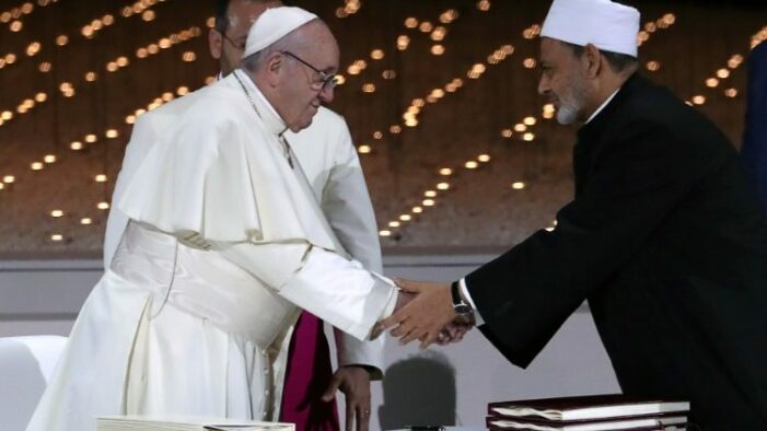 Message du Pape, un an après la signature du Document sur la fraternité humaine